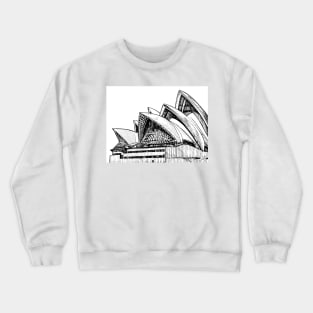 SYDNEY OPERA HOUSE ink painting .2 Crewneck Sweatshirt